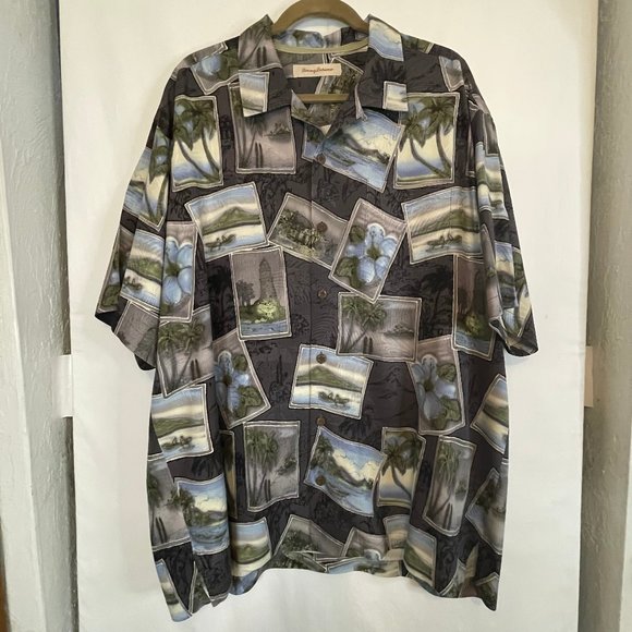 Men's Tommy Bahama Tropical Button Down Camp Shirt Size XL - Picture 2 of 8